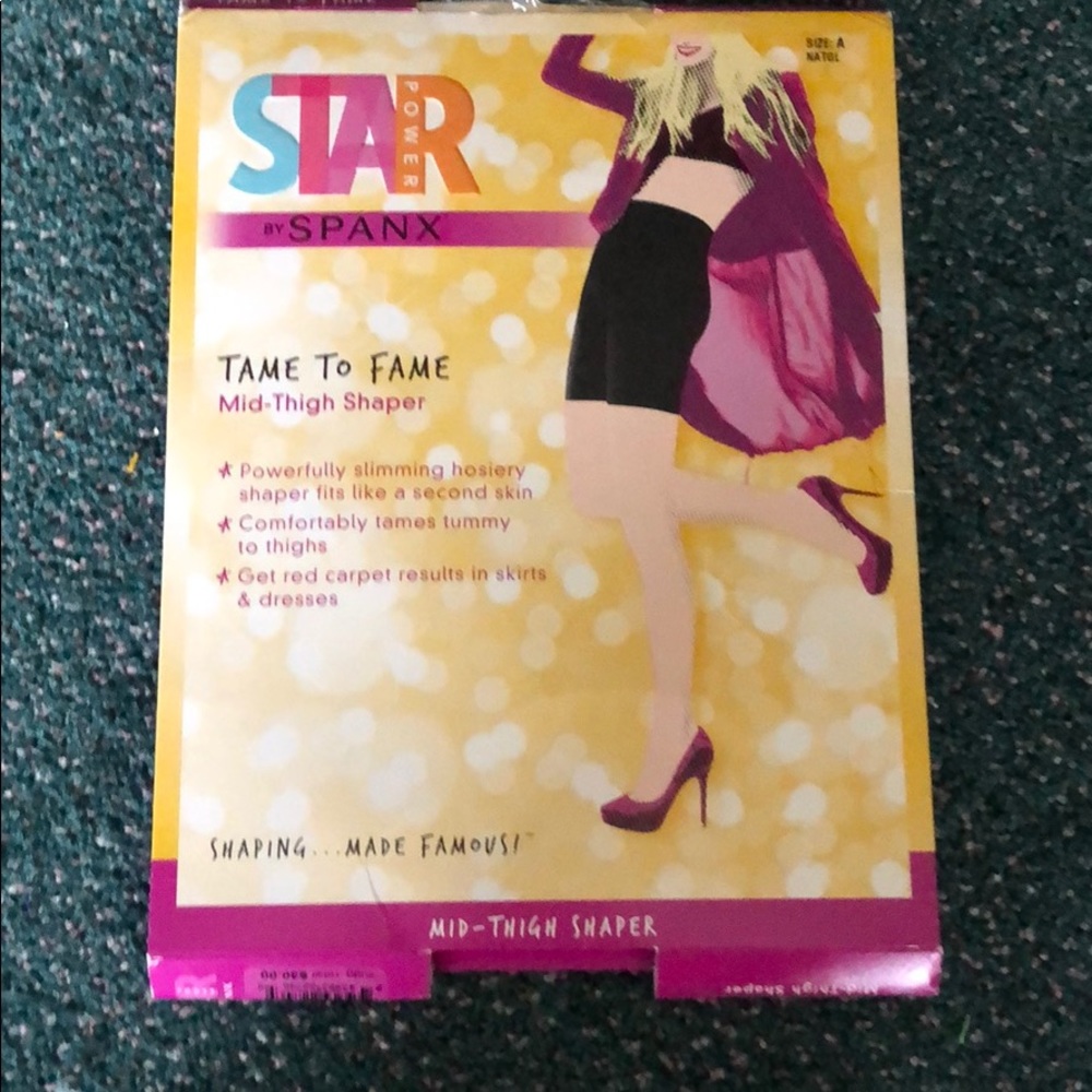 Spanx mid thigh shaper size A nude star power new